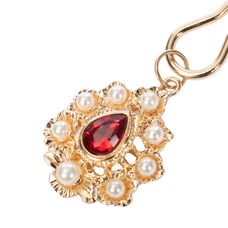 Rimba - Tepelklemmen met Strass Hanger - Goud-laced-up.nl