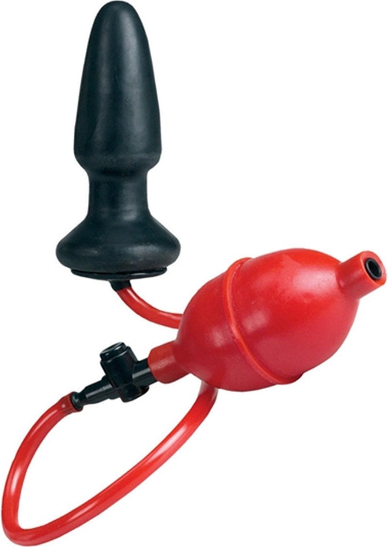 Colt – Opblaasbare Buttplug – Ø 40 mm – Rood/Zwart