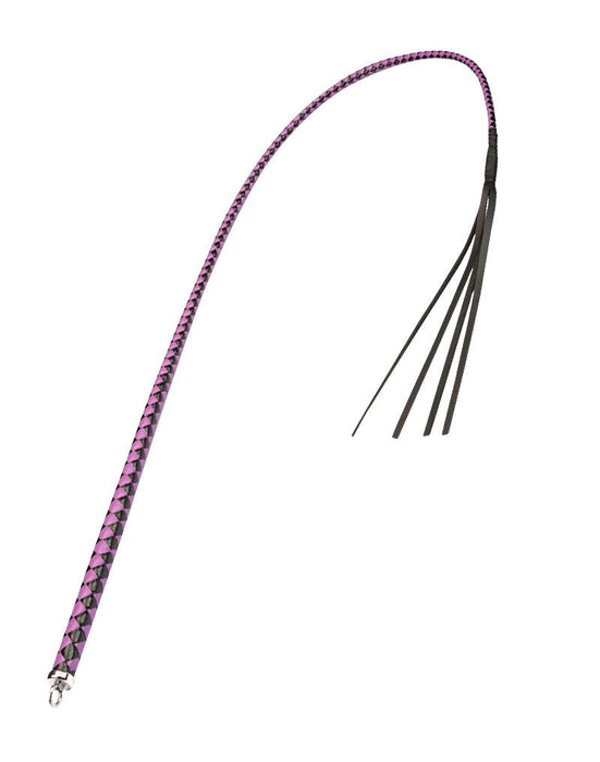 RISE - BDSM Whip - Feather Hard Single Tail - Black/Purple