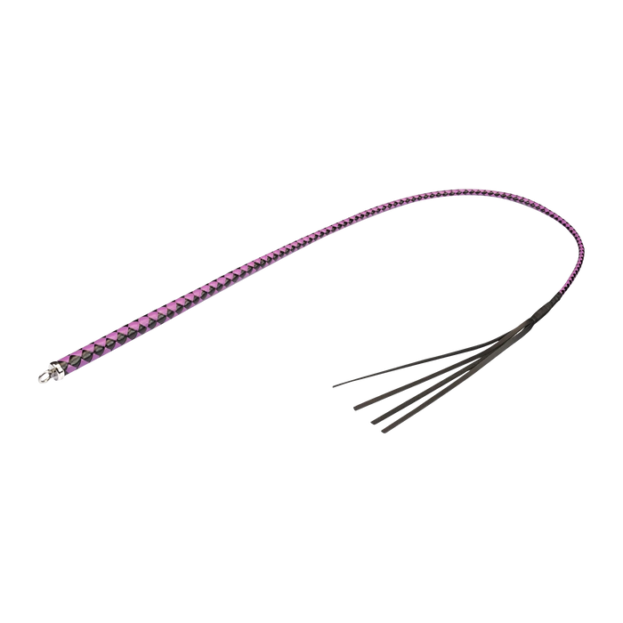 RISE - BDSM Whip - Feather Hard Single Tail - Black/Purple