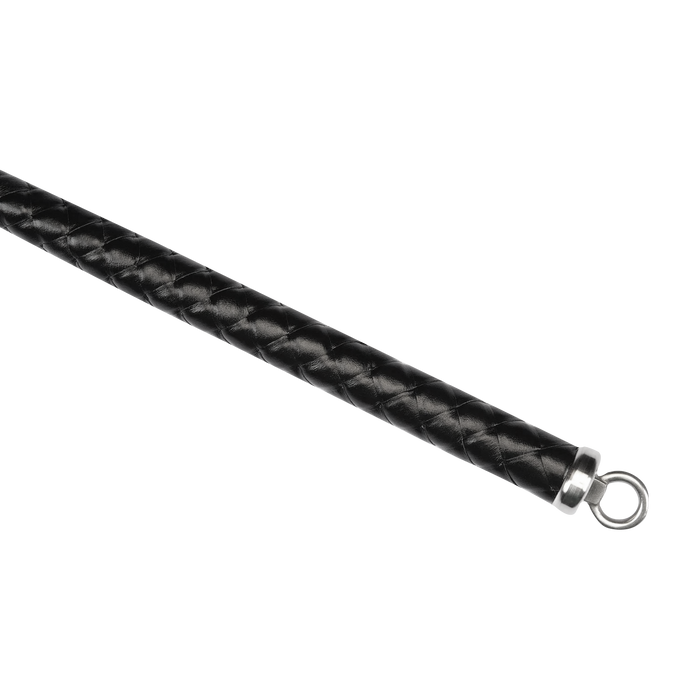 RISE - BDSM Zweep - Feather Hard Single Tail - Zwart/Blauw