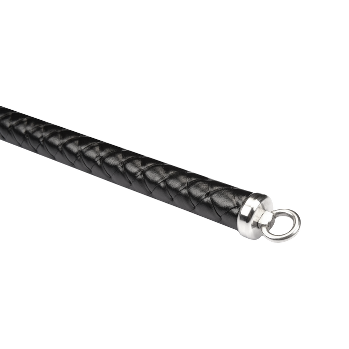 RISE - BDSM Zweep - Feather Hard Single Tail - Zwart/Blauw