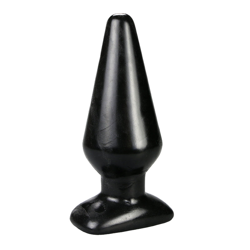 Being Fetish - Klassieke Anaalplug - PVC - Zwart - Diameter 60 mm-laced-up.nl
