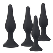 Being Fetish - Anal Plug set black (4pcs)-laced-up.nl