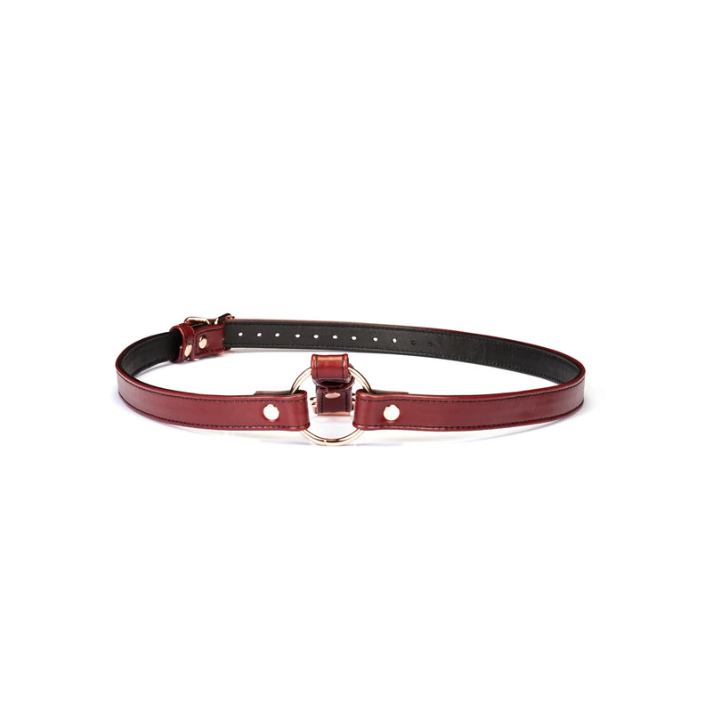 Liebe Seele - Wine Red - Lederen Heup Harnas - Wijnrood-Erotiekvoordeel.nl