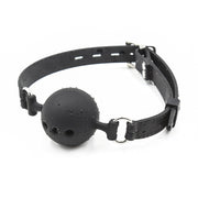 Smart Moves - Ball Gag met Ademgaten - Maat M - Zwart-laced-up.nl