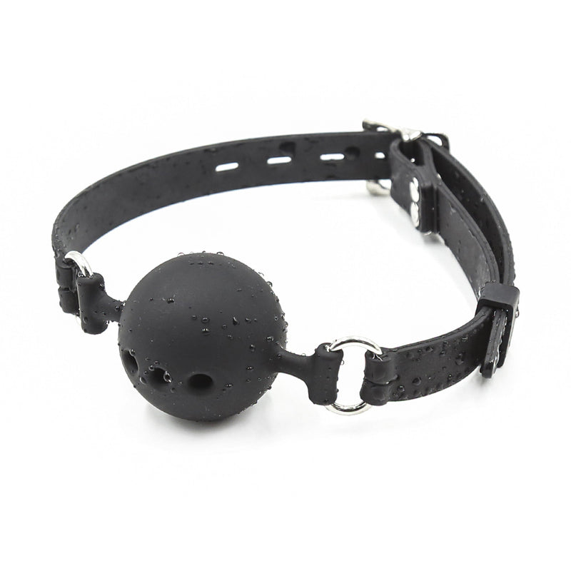 Smart Moves - Ball Gag met Ademgaten - Maat M - Zwart-laced-up.nl