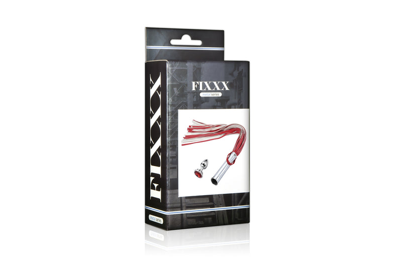 Fixxx - Aluminium Flogger met Verborgen Buttplug - Rood
