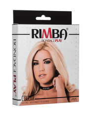 Rimba - Halsband - Collar Met Tekst - WHORE - Siliconen - Zwart-laced-up.nl