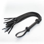 Smart Moves - Cat O Nine Flogger - Gevlochten - 75 cm - Zwart-laced-up.nl