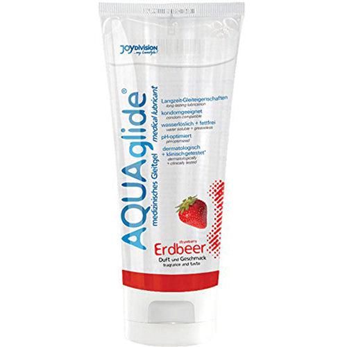 AQUAglide - Glijmiddel Aardbei - 100 ml-Laced-up.nl