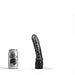All Black - Licht Gebogen Dildo - 20 x 4.5 cm - Zwart-Erotiekvoordeel.nl