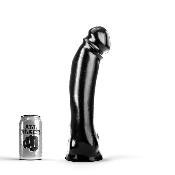 All Black - Dildo - 33 x 7 cm - Zwart-Erotiekvoordeel.nl