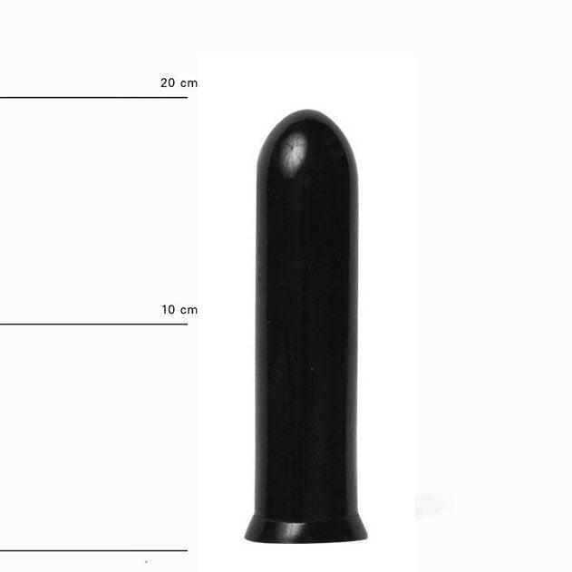 All Black - Dildo - 19 x 4,5 cm - Zwart-Erotiekvoordeel.nl