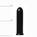 All Black - Dildo - 19 x 4,5 cm - Zwart-Erotiekvoordeel.nl
