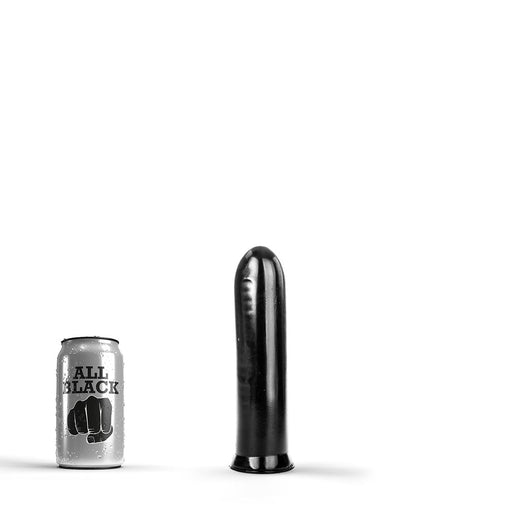 All Black - Dildo - 19 x 4,5 cm - Zwart-Erotiekvoordeel.nl