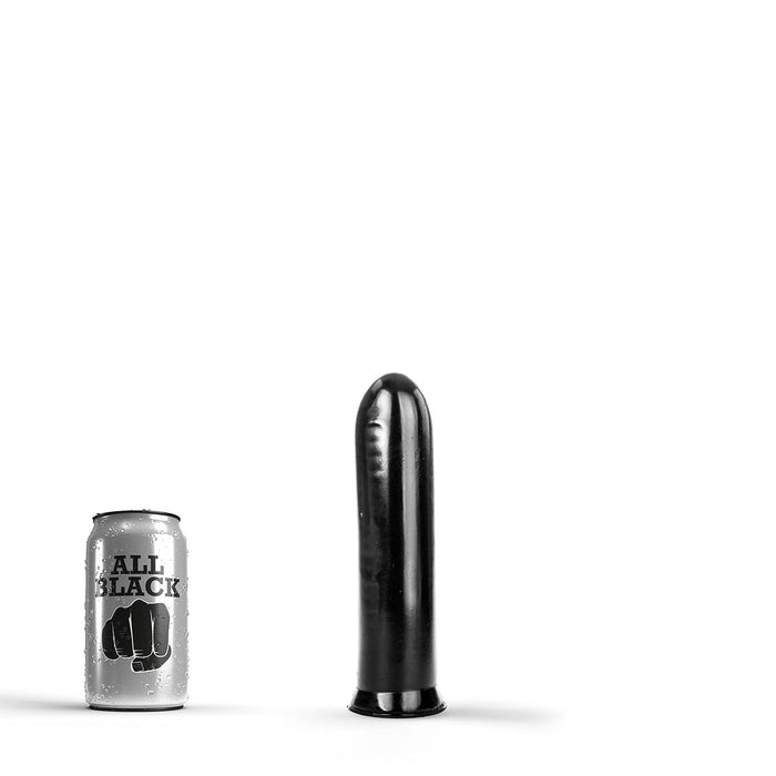 All Black - Dildo - 19 x 4,5 cm - Zwart-Erotiekvoordeel.nl