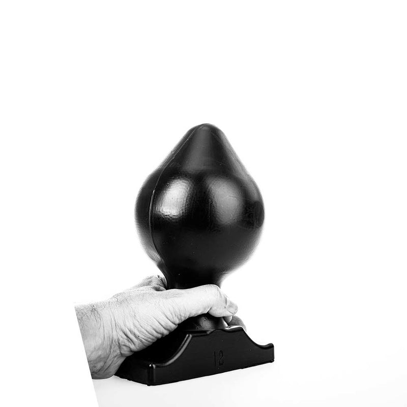 All Black - Big Boy Buttplug - 5 maten - Zwart-Erotiekvoordeel.nl