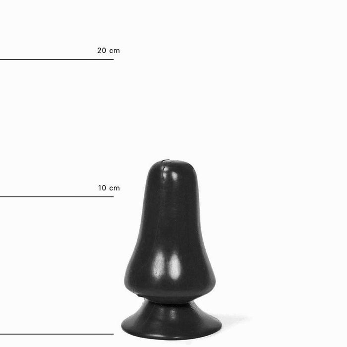 All Black - Buttplug - 12 x 7 cm - Zwart-Laced-up.nl