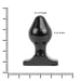 All Black - Buttplug - 16 x 8 cm - Zwart-Laced-up.nl