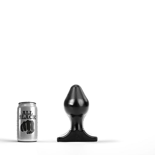 All Black - Buttplug - 16 x 8 cm - Zwart-Laced-up.nl
