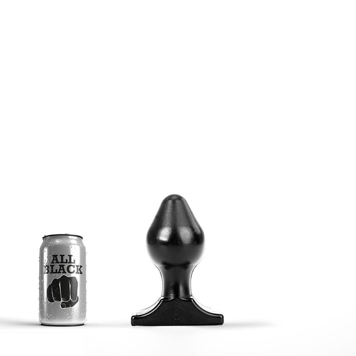 All Black - Buttplug - 16 x 8 cm - Zwart-Laced-up.nl