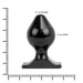 All Black Buttplug - Small/Medium/Large - PVC - Zwart-Erotiekvoordeel.nl
