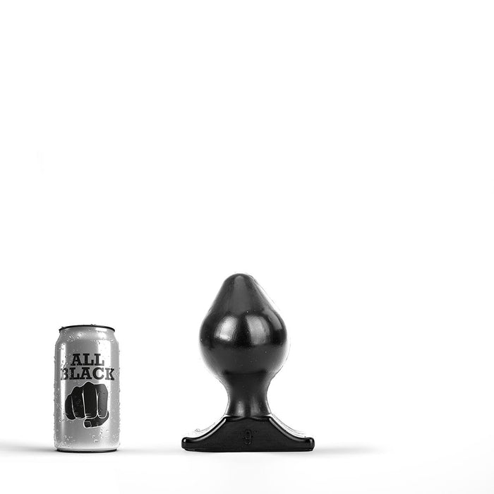 All Black Buttplug - Small/Medium/Large - PVC - Zwart-Erotiekvoordeel.nl