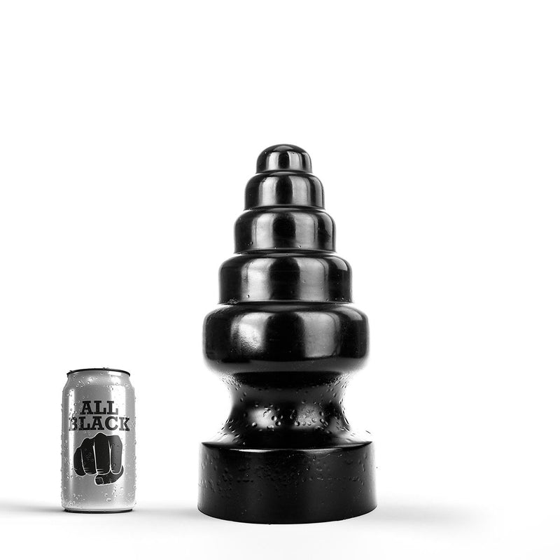 All Black - Buttplug - 27 x 13.5 cm - Zwart-Laced-up.nl