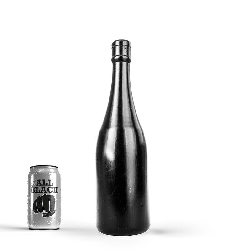 All Black - Buttplug - Champagne Bottle - 34.5 x 9 cm - Medium-Laced-up.nl