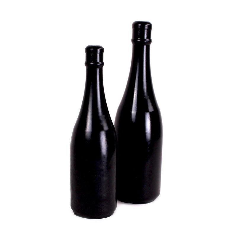 All Black - Buttplug - Champagne Bottle - PVC - Zwart-Erotiekvoordeel.nl