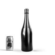 All Black - Buttplug - Champagne Bottle - PVC - Zwart-Erotiekvoordeel.nl