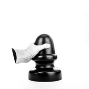 All Black - Buttplug - Met stimulerende ribbel 23 x 13.5 cm - Zwart-Laced-up.nl