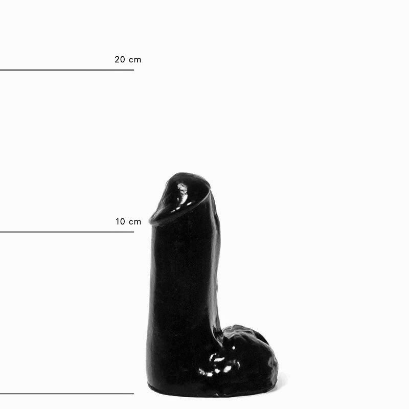 All Black - Dildo - 13 x 4.5 cm - Zwart-Laced-up.nl