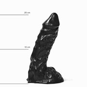 All Black - Dildo - 23 x 5.5 cm - Zwart-Laced-up.nl