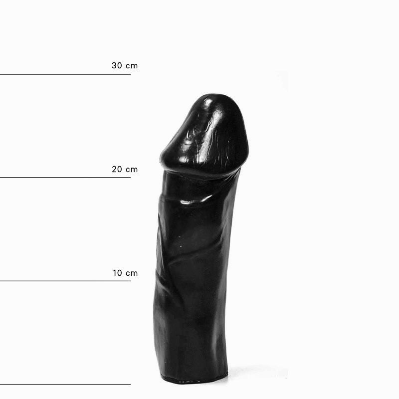 All Black - Dildo - 28 x 7.5 cm - Zwart-Erotiekvoordeel.nl