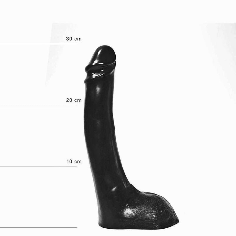 All Black - Dildo - 32 x 5.5 cm - Zwart-Laced-up.nl
