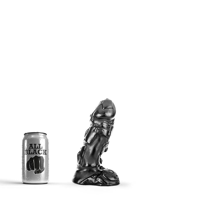 All Black - Klassieke Dildo - 18 x 4 cm - Zwart-Erotiekvoordeel.nl