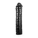 All Black - Geribbelde Dildo - 38 x 8.5 cm - Zwart-Erotiekvoordeel.nl