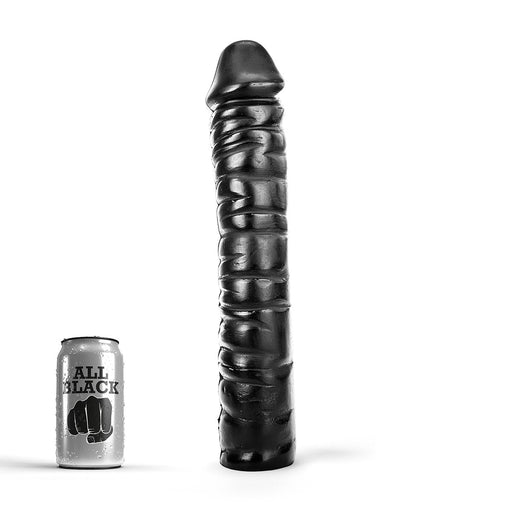 All Black - Extra Grote Dildo - 38 x 8.5 cm - Zwart-Laced-up.nl