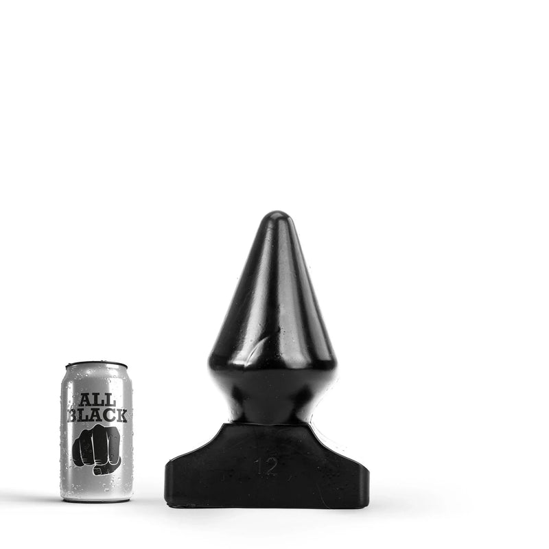 All Black - Extreme Anaal Plug - 23 x 11.5 cm - Zwart-Erotiekvoordeel.nl
