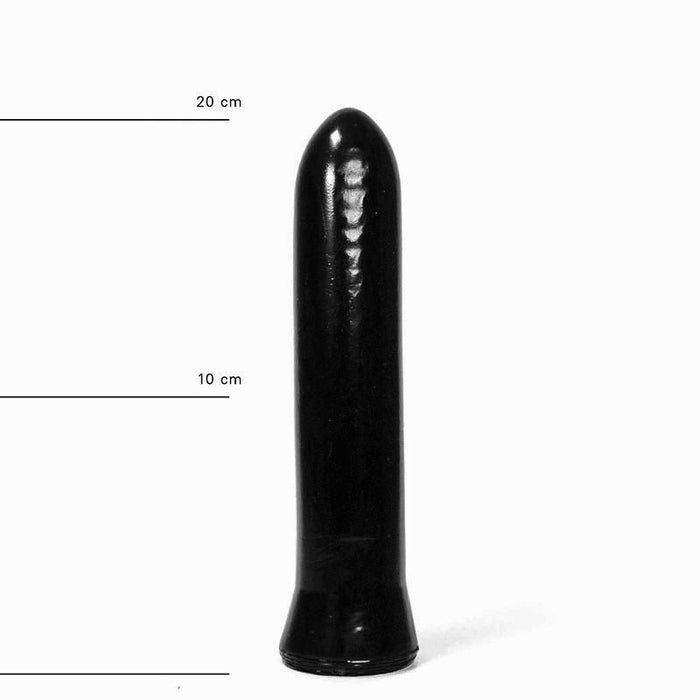 All Black - Gladde Dildo - 22 x 4.5 cm - Zwart-Laced-up.nl