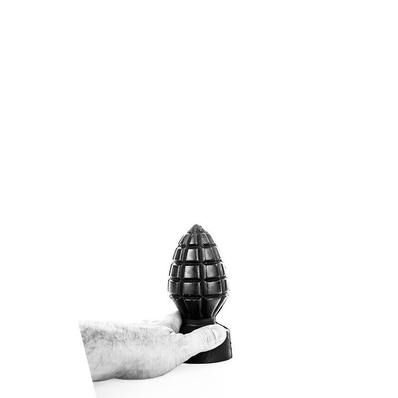 All Black - Granaat Buttplug - 15 x 6 cm - Zwart-Erotiekvoordeel.nl