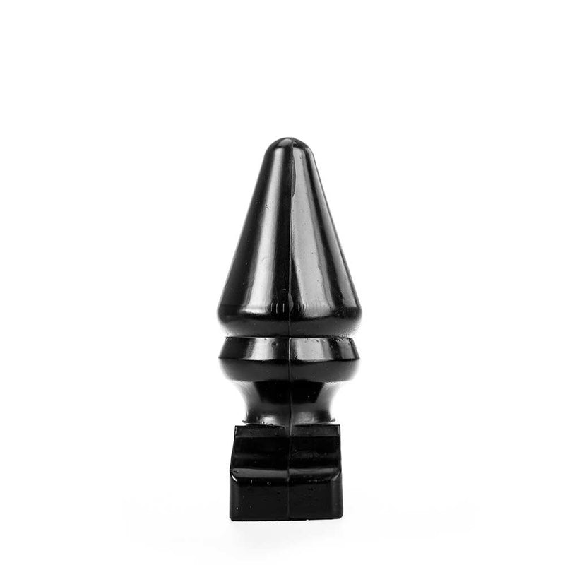All Black - Grote Buttlug met Extra Ribbel - 28.5 cm - Zwart-Erotiekvoordeel.nl