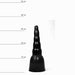 All Black - Grote Pyramide Dildo - 31 x 11.5 cm - Zwart-Erotiekvoordeel.nl