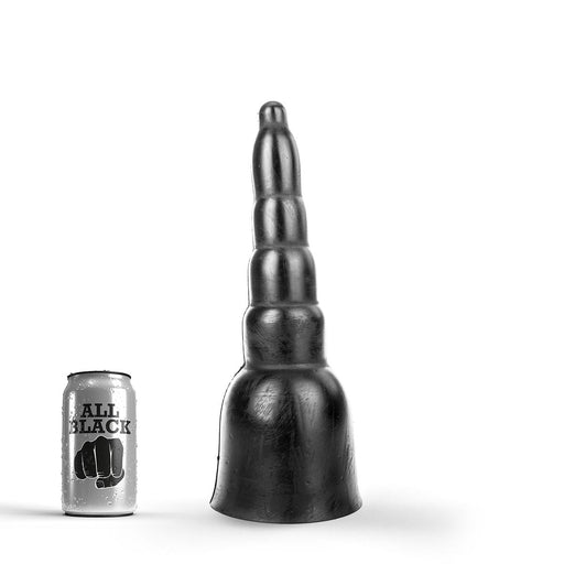 All Black - Grote Pyramide Dildo - 31 x 11.5 cm - Zwart-Erotiekvoordeel.nl