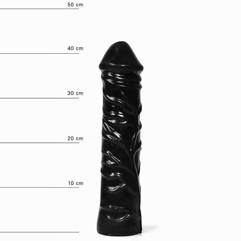 All Black - Grote Realistische Dildo - 31 x 6.5 cm - Zwart-Laced-up.nl