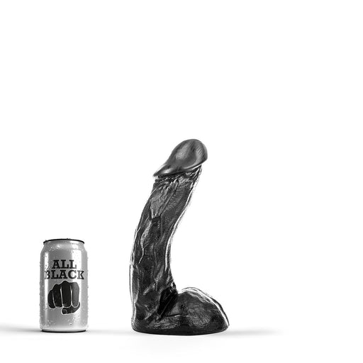 All Black - Klassieke Dildo - 23 x 5 cm - Zwart-Laced-up.nl