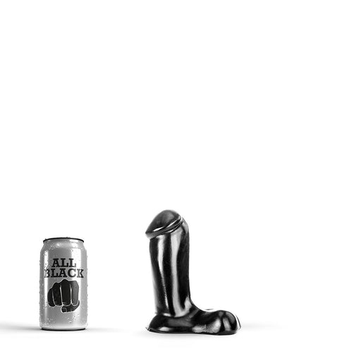 All Black - Dildo - 14 x 5 cm - Zwart-Erotiekvoordeel.nl