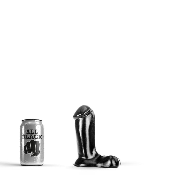 All Black - Dildo - 14 x 5 cm - Zwart-Erotiekvoordeel.nl